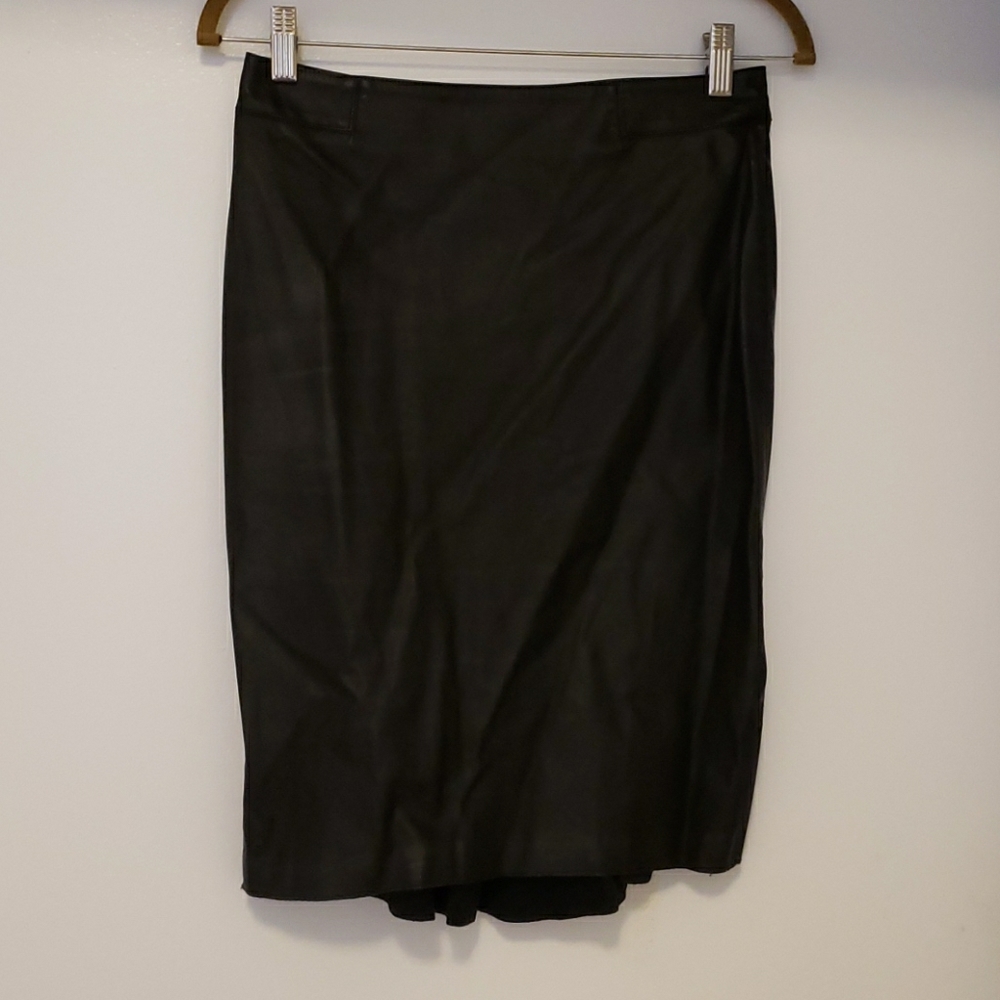 Zara- faux leather pencil skirt